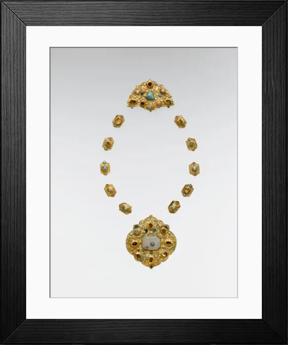 Framed Print : Jewelry Elements, Iran or Central Asia, late 14th-16th century. Creator: Unknown Framed Print : Jewelry Elements, Iran or Central Asia, late 14th-16th century. Creator: Unknown