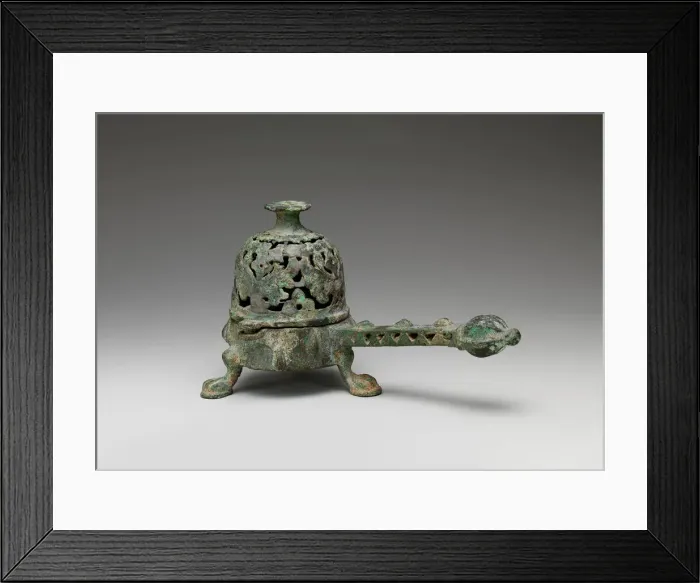 Framed Print : Incense Burner with Domed Cover, Iran, 8th-9th century. Creator: Unknown Framed Print : Incense Burner with Domed Cover, Iran, 8th-9th century. Creator: Unknown