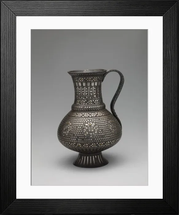 Framed Print : Ewer, Iran, second half 13th century. Creator: Unknown Framed Print : Ewer, Iran, second half 13th century. Creator: Unknown