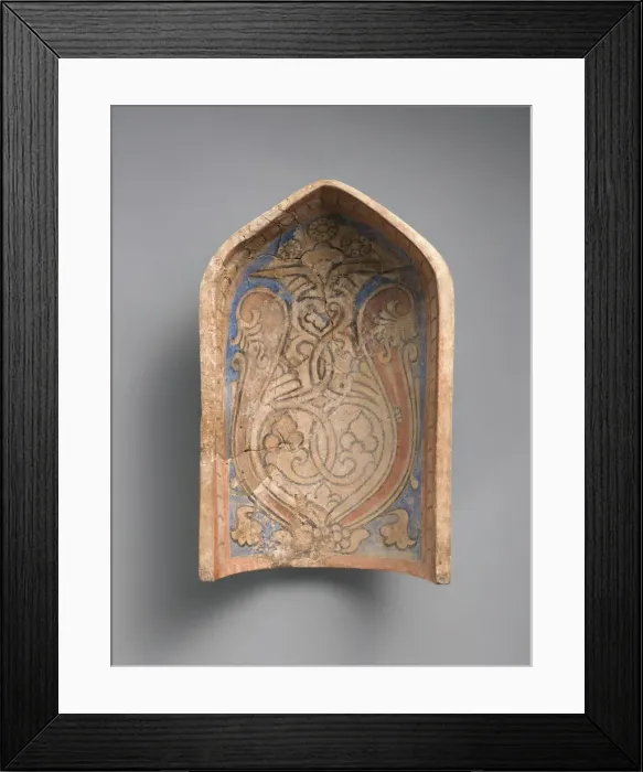 Framed Print : Element from a Stalactite Squinch (Muqarnas), Iran, 10th century. Creator: Unknown Framed Print : Element from a Stalactite Squinch (Muqarnas), Iran, 10th century. Creator: Unknown