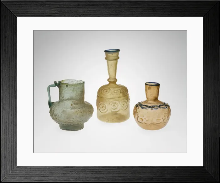 Framed Print : Ewer with Floral Scroll, Iran, 12th century. Creator: Unknown Framed Print : Ewer with Floral Scroll, Iran, 12th century. Creator: Unknown
