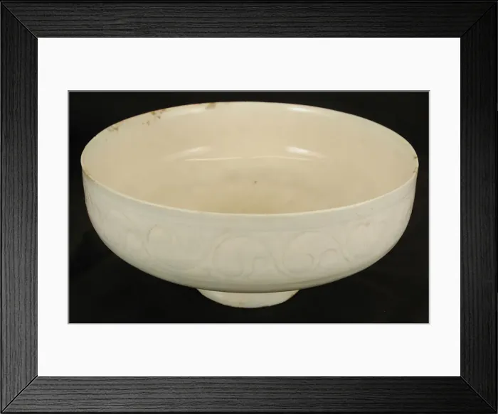 Framed Print : White bowl, Iran, 12th century. Creator: Unknown Framed Print : White bowl, Iran, 12th century. Creator: Unknown