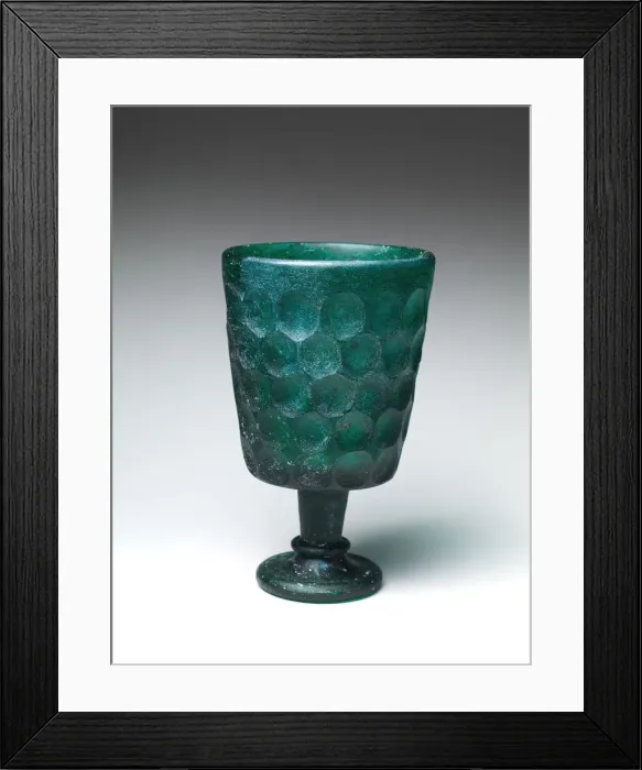 Framed Print : Footed Goblet, Iran, 7th-8th century. Creator: Unknown Framed Print : Footed Goblet, Iran, 7th-8th century. Creator: Unknown