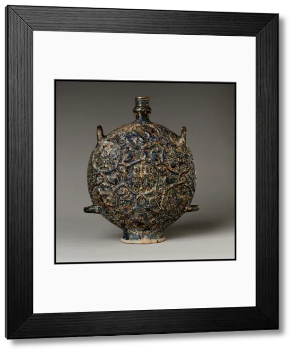 Framed Print : Flask with Zodiac Medallions, Iran, first half 14th century Framed Print : Flask with Zodiac Medallions, Iran, first half 14th century