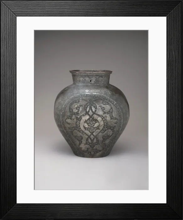 Framed Print : Vase, Iran, 17th-18th century. Creator: Unknown Framed Print : Vase, Iran, 17th-18th century. Creator: Unknown
