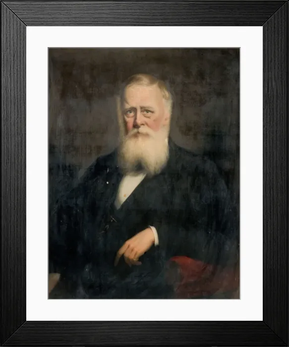 Framed Print : Portrait Of Thomas Phillips, 1876. Creator: James Edgell Collins Framed Print : Portrait Of Thomas Phillips, 1876. Creator: James Edgell Collins