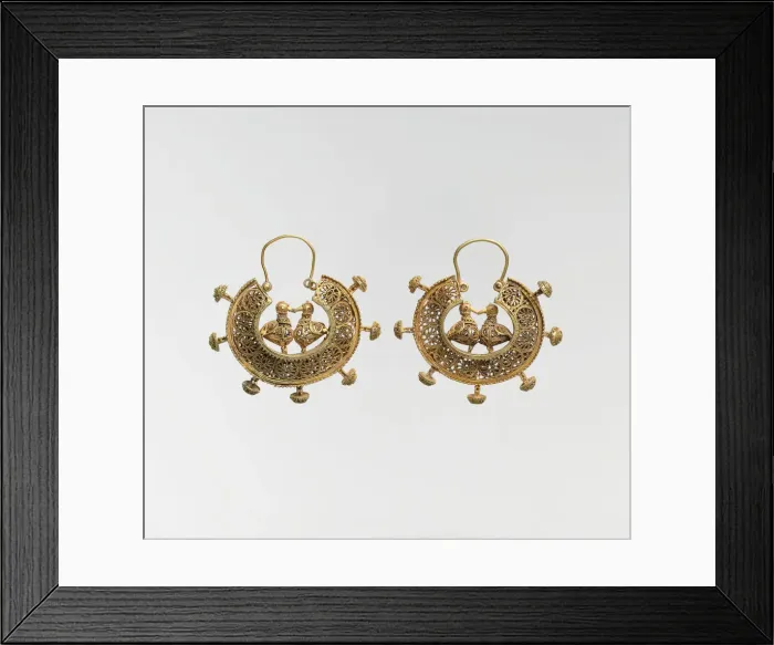 Framed Print : Earring, Iran, 11th-12th century. Creator: Unknown Framed Print : Earring, Iran, 11th-12th century. Creator: Unknown