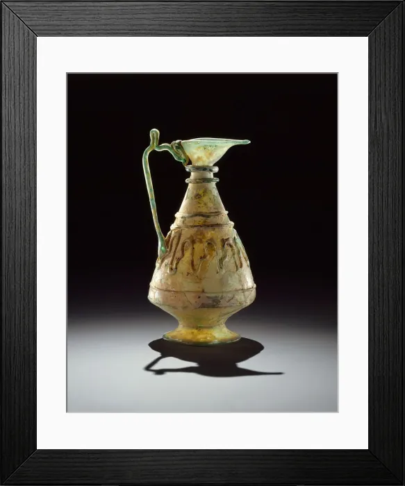 Framed Print : Small Glass Ewer, Iran, 11th century. Creator: Unknown Framed Print : Small Glass Ewer, Iran, 11th century. Creator: Unknown