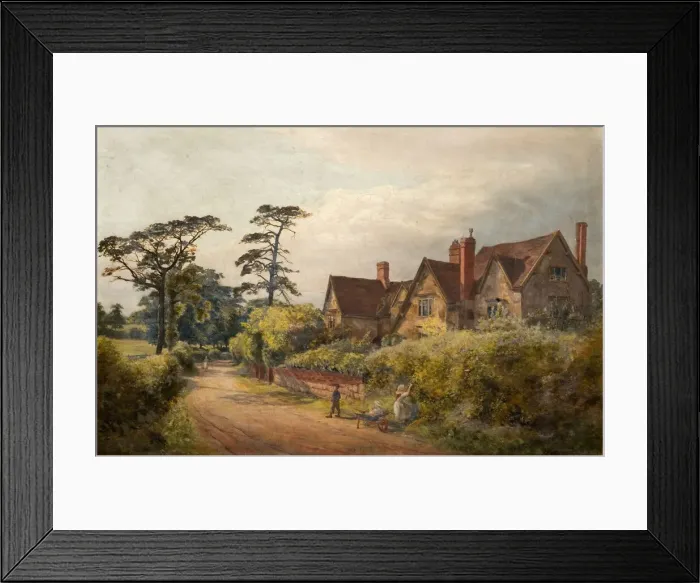 Framed Print : Tennal Old Hall, 1879. Birmingham. Creator: Sidney Currie Framed Print : Tennal Old Hall, 1879. Birmingham. Creator: Sidney Currie