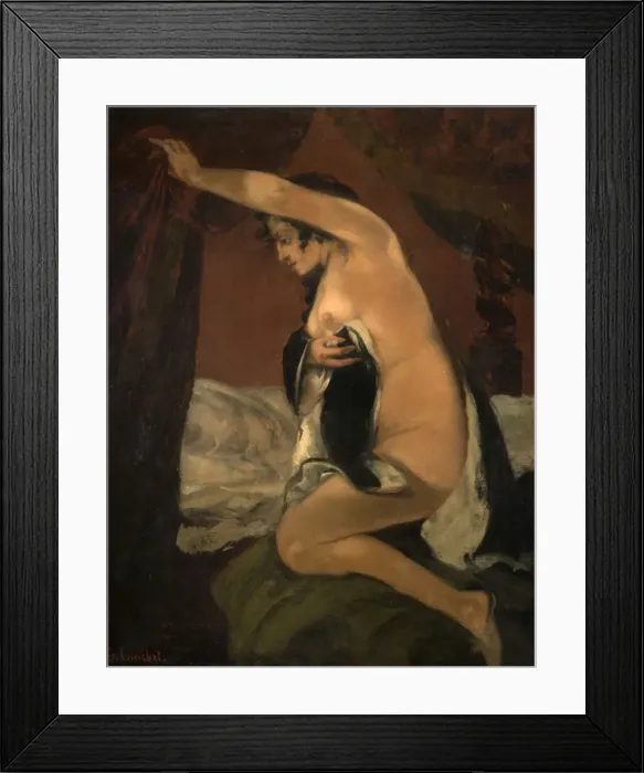 Framed Print : Study for Venus in Venus and Psyche, 1865. Creator: Gustave Courbet Framed Print : Study for Venus in Venus and Psyche, 1865. Creator: Gustave Courbet