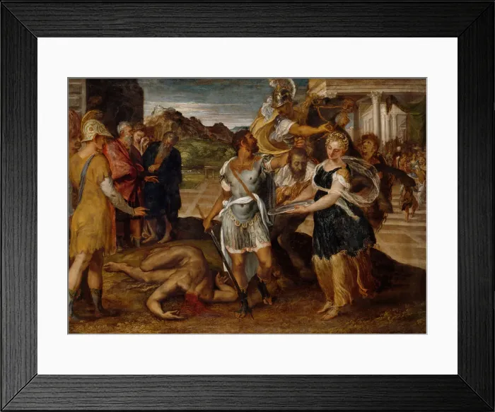 Framed Print : The Execution of St John the Baptist, 16th Century. Creator: Lambert Sustris Framed Print : The Execution of St John the Baptist, 16th Century. Creator: Lambert Sustris