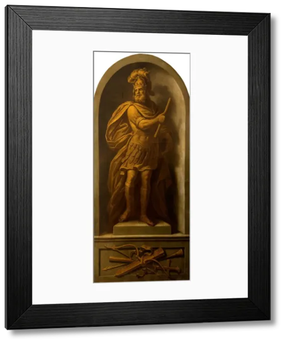 Framed Print : A Warrior, 1710. Creator: School of Godfrey Kneller Framed Print : A Warrior, 1710. Creator: School of Godfrey Kneller