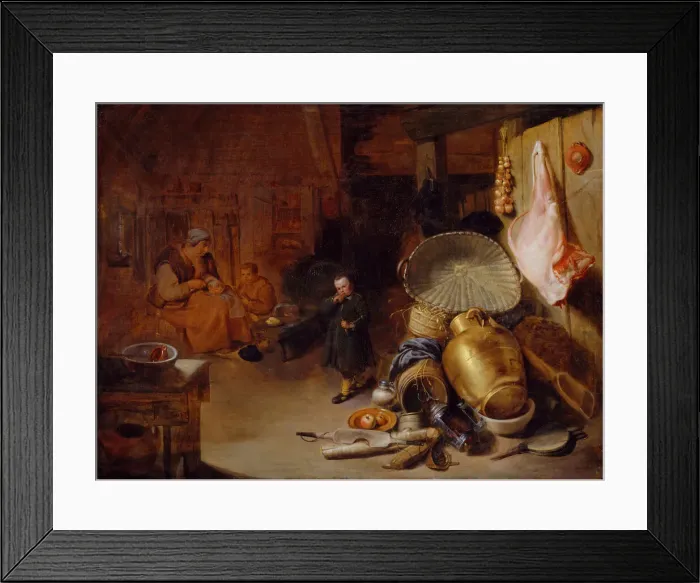 Framed Print : Interior with Figures, 1643. Creator: Pieter Jacobsz. Duyfhuijsen Framed Print : Interior with Figures, 1643. Creator: Pieter Jacobsz. Duyfhuijsen