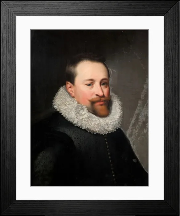 Framed Print : Portrait Of A Man, 1657. Creator: Jan Anthonisz van Ravesteyn