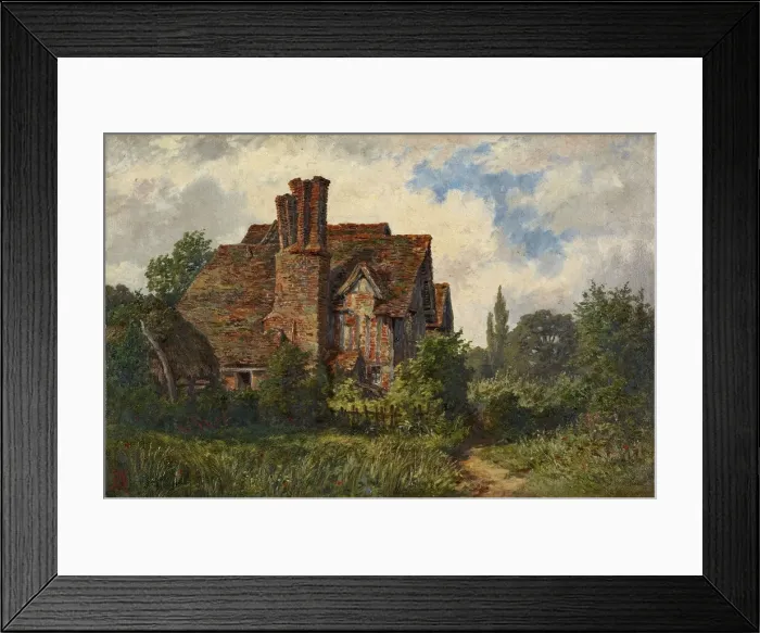 Framed Print : Selly Manor, Birmingham, 1864-75. Creator: Henry Baker Framed Print : Selly Manor, Birmingham, 1864-75. Creator: Henry Baker