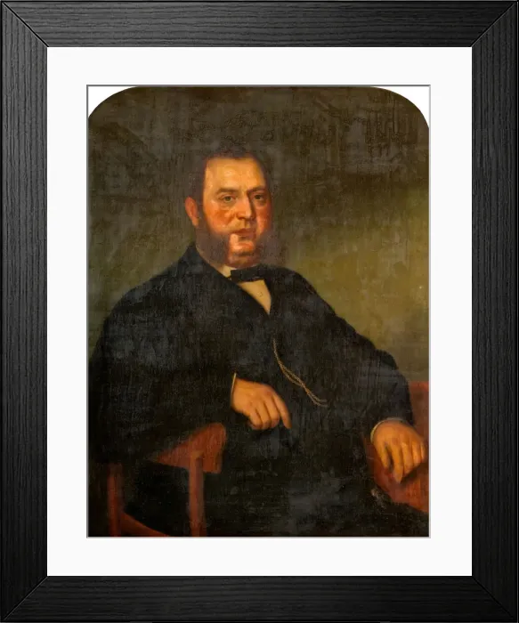 Framed Print : Portrait of George Haynes, 1850-1900. Creator: Jonathon Pratt