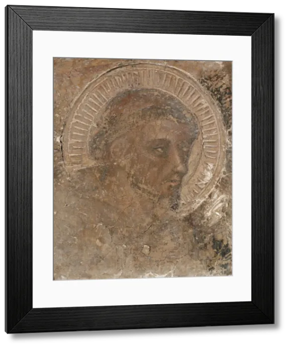 Framed Print : Head Of A Franciscan, 1319-47. Creator: Pietro Lorenzetti Framed Print : Head Of A Franciscan, 1319-47. Creator: Pietro Lorenzetti