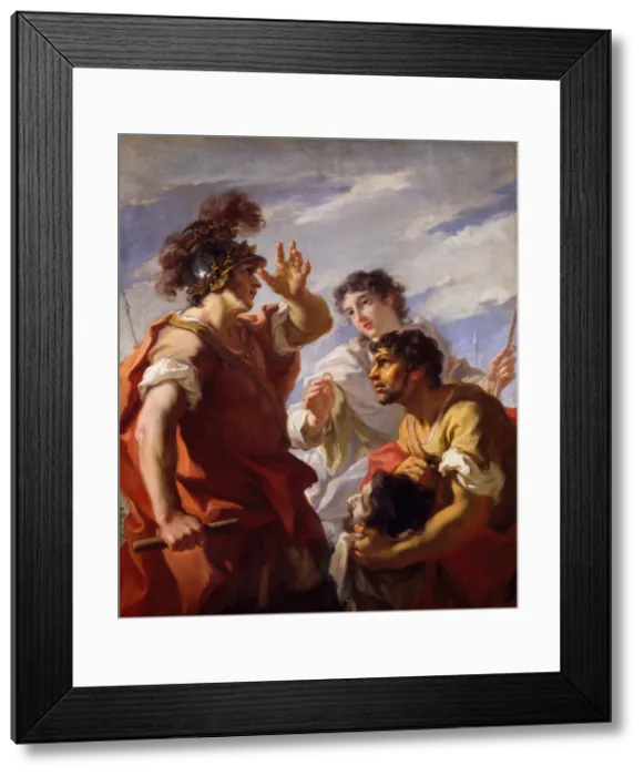 Framed Print : Caesar Before Alexandria, 1724-25. Creator: Giovanni Antonio Pellegrini Framed Print : Caesar Before Alexandria, 1724-25. Creator: Giovanni Antonio Pellegrini