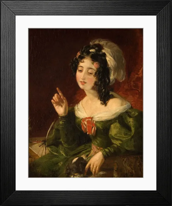 Framed Print : Naughty Pet, 1814-1840. Creator: Henry Wyatt Framed Print : Naughty Pet, 1814-1840. Creator: Henry Wyatt