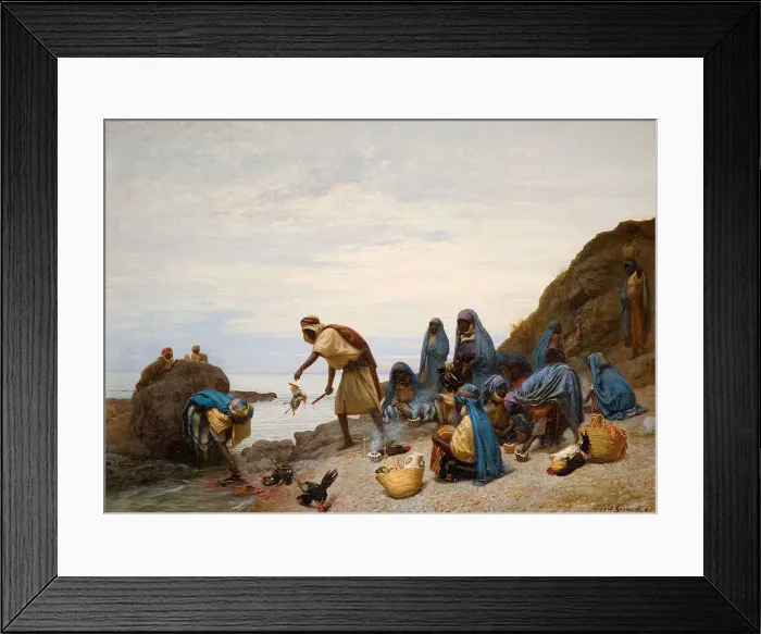 Framed Print : Ritual Slaying Of Cockerels, 1860-1920. Creator: Albert Girard Framed Print : Ritual Slaying Of Cockerels, 1860-1920. Creator: Albert Girard