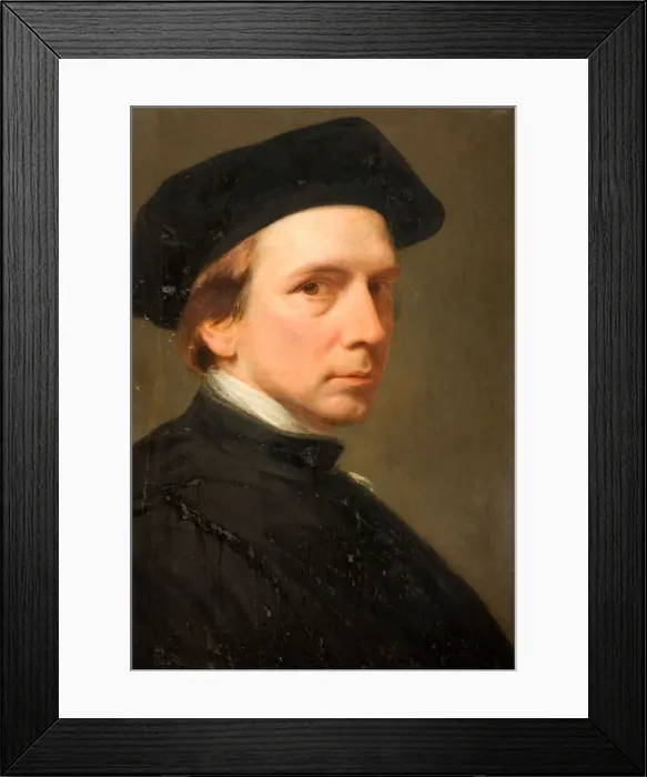 Framed Print : Portrait of the Artist (Self Portrait), 1853-55. Creator: George Richmond Framed Print : Portrait of the Artist (Self Portrait), 1853-55. Creator: George Richmond