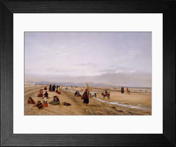Framed Print : On The Sands At Rhyl, North Wales, 1856. Creator: Hopkins Horsley Hobday Horsley Framed Print : On The Sands At Rhyl, North Wales, 1856. Creator: Hopkins Horsley Hobday Horsley