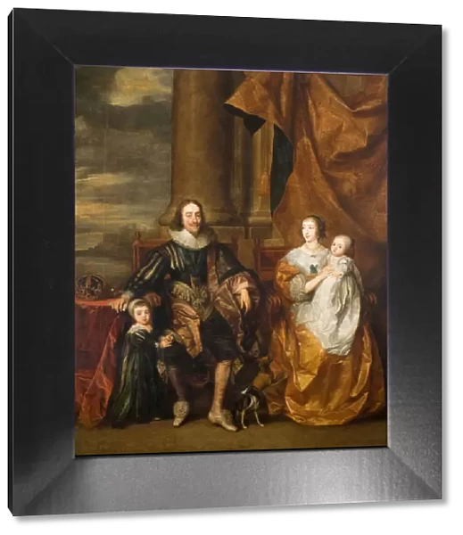 Portrait of Charles I and his Family, 17th century. Creator: Remee van Leemput