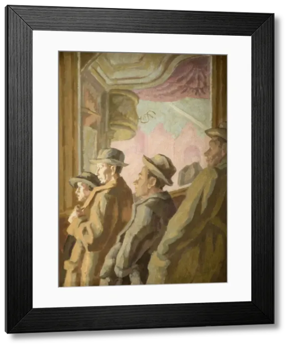 Framed Print : Music Hall Audience, 1945. Creator: Therese Lessore Framed Print : Music Hall Audience, 1945. Creator: Therese Lessore