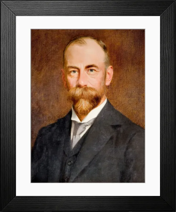 Framed Print : Portrait of Barrow Cadbury, 1912. Creator: Thomas Bowman Garvie Framed Print : Portrait of Barrow Cadbury, 1912. Creator: Thomas Bowman Garvie