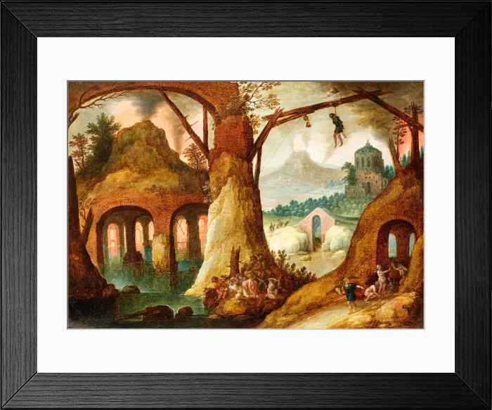 Framed Print : Orpheus Returning from the Underworld, 1630. Creator: Tobias Verhaecht Framed Print : Orpheus Returning from the Underworld, 1630. Creator: Tobias Verhaecht