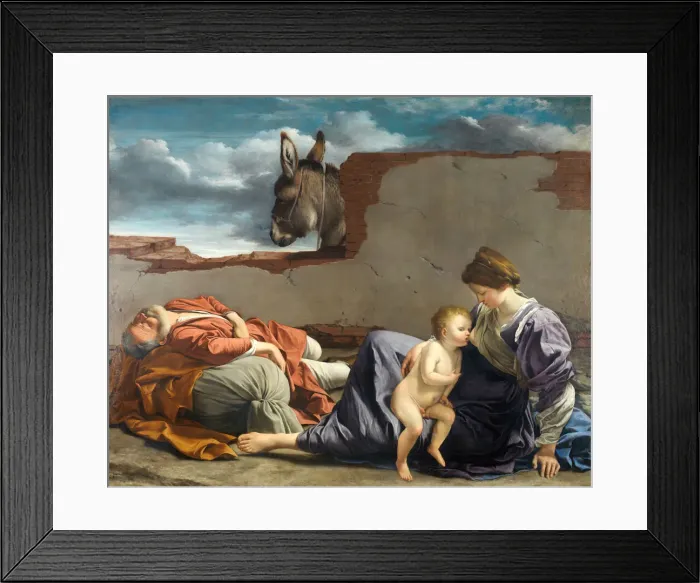 Framed Print : Rest on the Flight into Egypt, 1615-1621. Creator: Orazio Gentileschi Framed Print : Rest on the Flight into Egypt, 1615-1621. Creator: Orazio Gentileschi