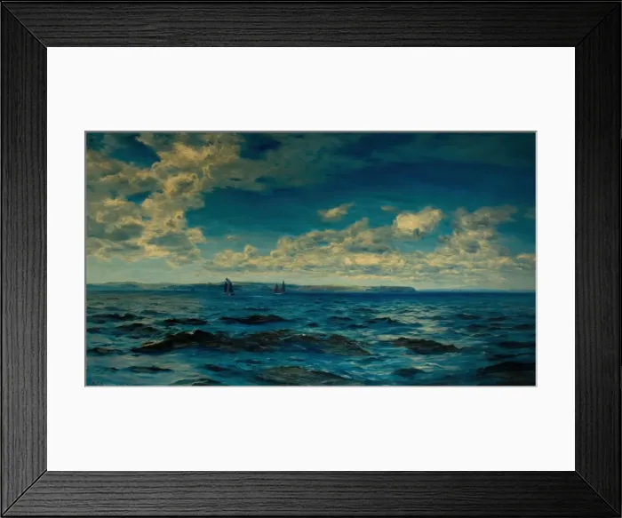 Framed Print : Summer Time Off Cornwall, 1883. Creator: Henry Moore