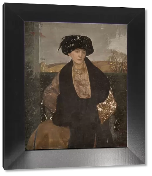 Portrait Of Mrs Lester Of Slad Valley, Stroud, 1914. Creator: Henry Payne