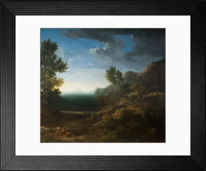 Framed Print : Classical Landscape, 1670. Creator: Gaspard Dughet Framed Print : Classical Landscape, 1670. Creator: Gaspard Dughet