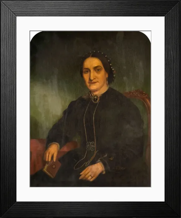 Framed Print : Portrait of Mrs George Haynes, 1850-1900. Creator: Jonathon Pratt Framed Print : Portrait of Mrs George Haynes, 1850-1900. Creator: Jonathon Pratt
