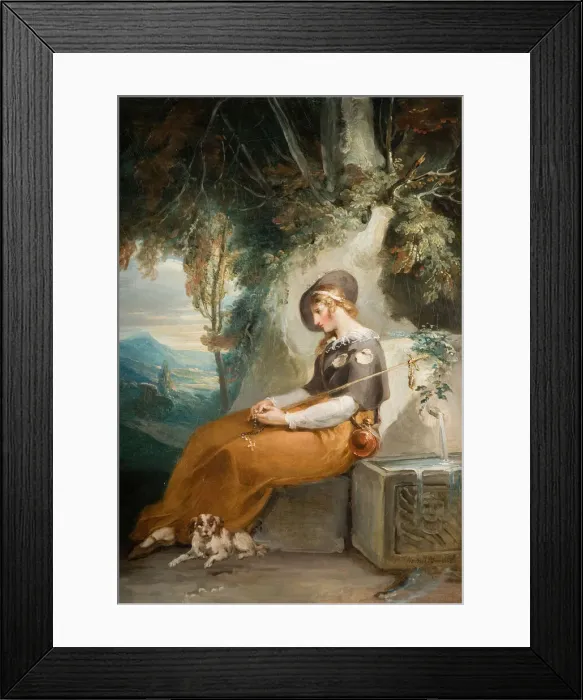 Framed Print : The Pilgrim, 1770-1800. Creator: William Hamilton Framed Print : The Pilgrim, 1770-1800. Creator: William Hamilton