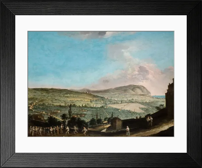Framed Print : Italian Landscape, 1750-1800. Creator: Soloman Delane Framed Print : Italian Landscape, 1750-1800. Creator: Soloman Delane