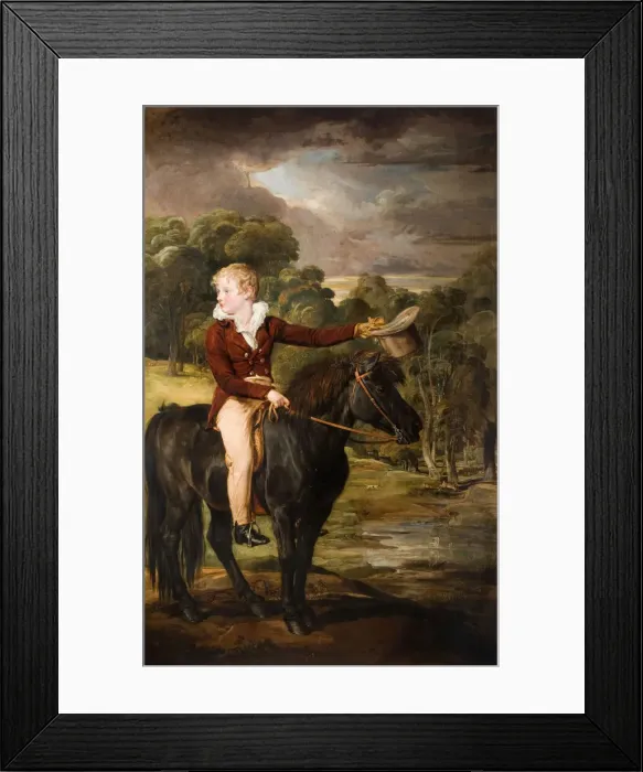 Framed Print : Portrait Of Lord Stanhope (1805-66) Riding A Pony, 1815. Creator: James Ward Framed Print : Portrait Of Lord Stanhope (1805-66) Riding A Pony, 1815. Creator: James Ward