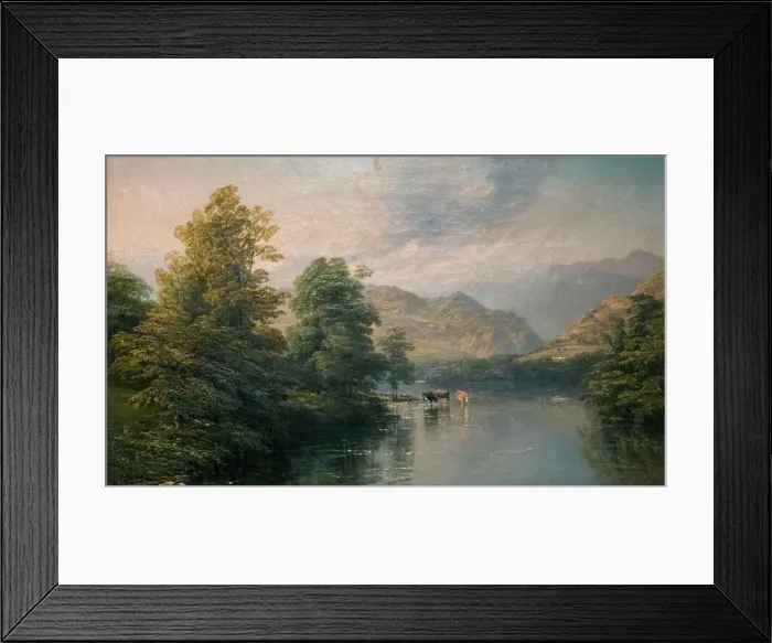 Framed Print : Ullswater From Pooley Bridge, 1847. Creator: Thomas Baker Framed Print : Ullswater From Pooley Bridge, 1847. Creator: Thomas Baker