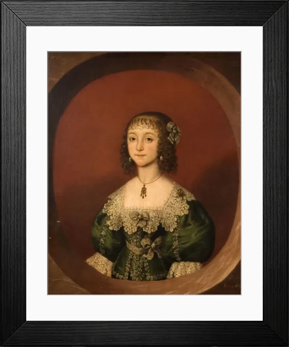 Framed Print : Portrait of a Girl, 1638. Creator: Gilbert Jackson Framed Print : Portrait of a Girl, 1638. Creator: Gilbert Jackson
