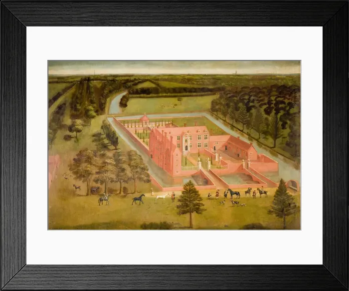 Framed Print : View of Perry Hall near Birmingham, 1730. Creator: Thomas Bardwell Framed Print : View of Perry Hall near Birmingham, 1730. Creator: Thomas Bardwell