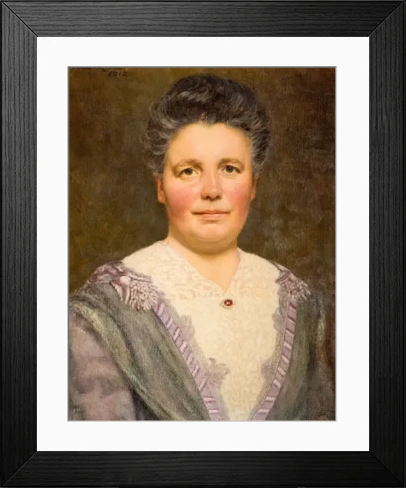 Framed Print : Portrait of Geraldine Cadbury Nee Southall, 1912. Creator: Thomas Bowman Garvie Framed Print : Portrait of Geraldine Cadbury Nee Southall, 1912. Creator: Thomas Bowman Garvie