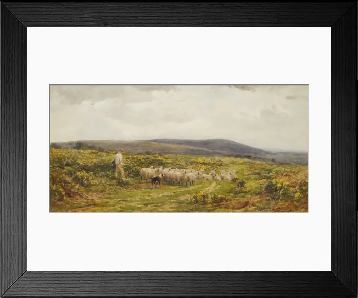 Framed Print : A Herefordshire Common, 1860-1900. Creator: James Aumonier Framed Print : A Herefordshire Common, 1860-1900. Creator: James Aumonier