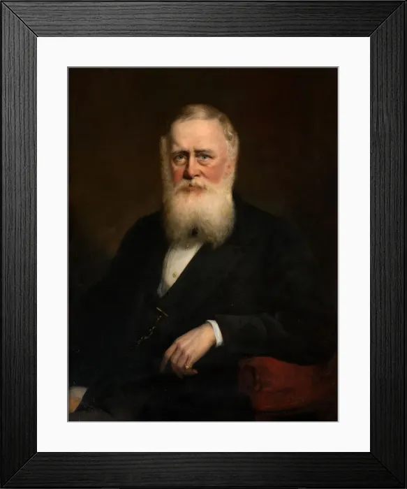 Framed Print : Portrait of Thomas Phillips, 1871. Creator: James Edgell Collins