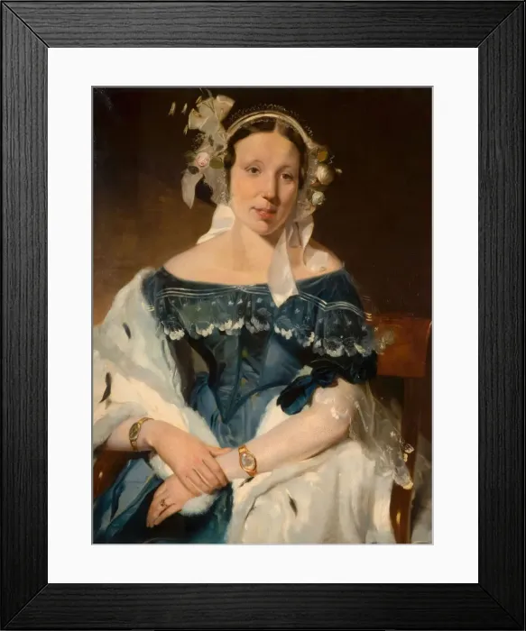 Framed Print : Portrait Of A Woman, 1830. Creator: R. T. Bott Framed Print : Portrait Of A Woman, 1830. Creator: R. T. Bott
