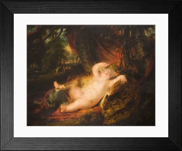 Framed Print : The Infant Bacchus, 1811. Creator: Richard Westall Framed Print : The Infant Bacchus, 1811. Creator: Richard Westall