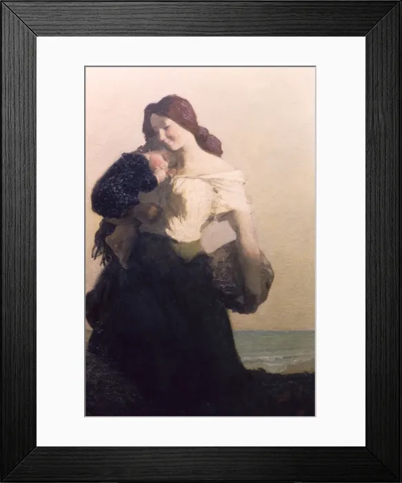 Framed Print : The Happy Mother, 1913. Creator: Max Bohm Framed Print : The Happy Mother, 1913. Creator: Max Bohm
