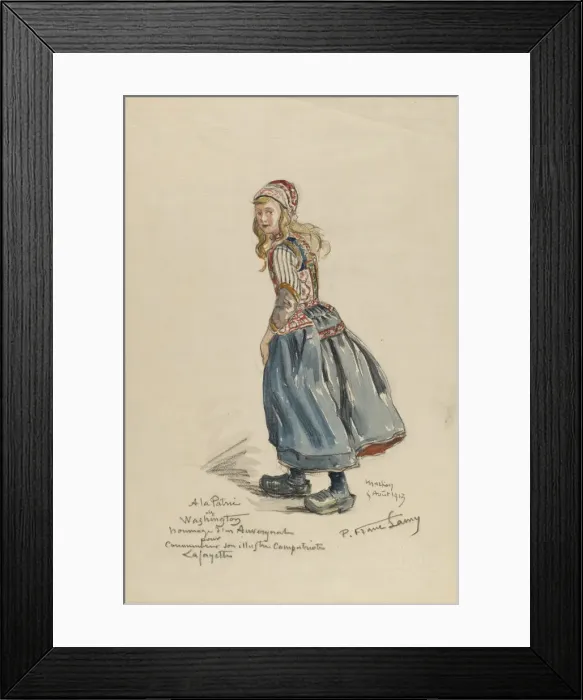 Framed Print : Peasant Girl, 1913. Creator: Pierre Franc Lamy Framed Print : Peasant Girl, 1913. Creator: Pierre Franc Lamy