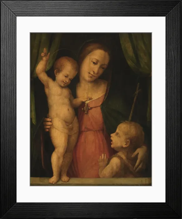 Framed Print : Madonna, ca. 1500-1550. Creator: Master of Serumido Framed Print : Madonna, ca. 1500-1550. Creator: Master of Serumido