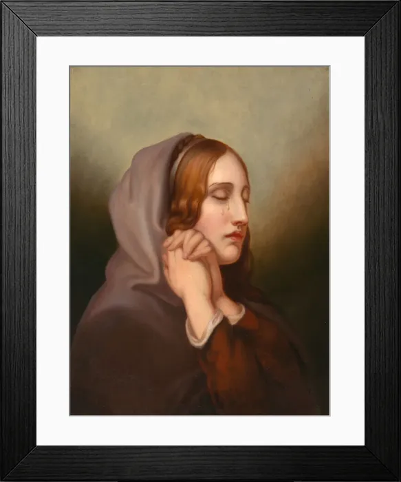 Framed Print : Pearl of Grief, 1855. Creator: Mary Jane Peale